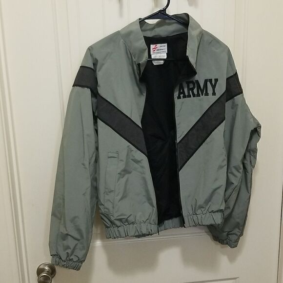 US Army PT Physical Fitness IPFU Uniform Jacket Gray Mens XSmall Reg, Wmn's Med - Picture 7 of 7